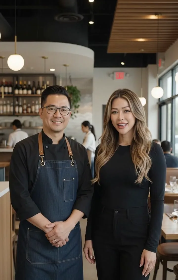 Hailey trao đổi với chủ quán tại nhà hàng